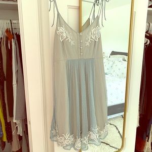 Revolve Lovers and Friends Blue Flower Dress